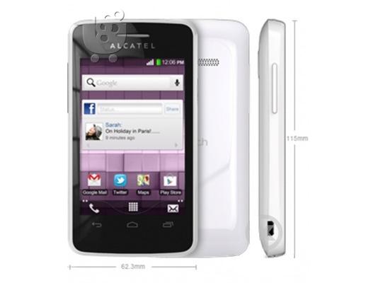 PoulaTo: ALCATEL OneTouch T'Pop 4010D White 3.5'' Dual Sim